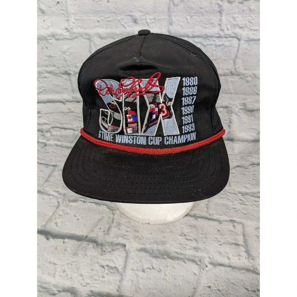 DALE EARNHARDT SR. SIX-TIME NASCAR CHAMPION RACING HAT NASCAR WINSTON CUP #6